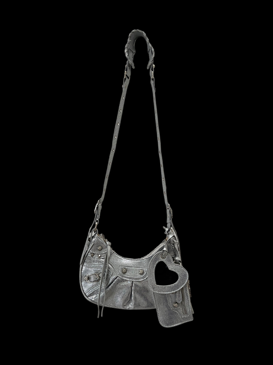 Bolso crossbody brillante