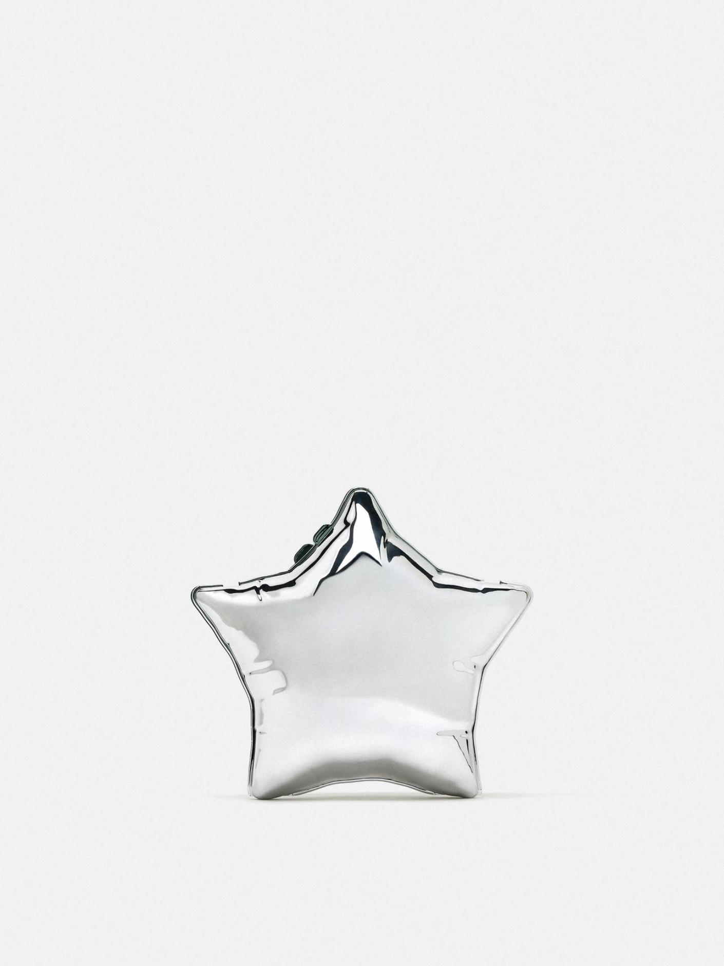 Bolso caja estrella metalizado