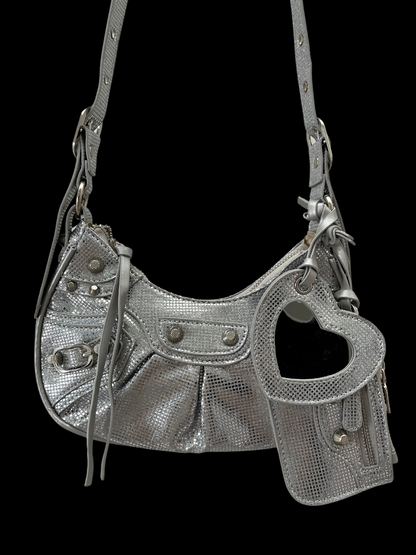 Bolso crossbody brillante