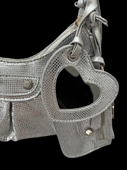 Bolso crossbody brillante