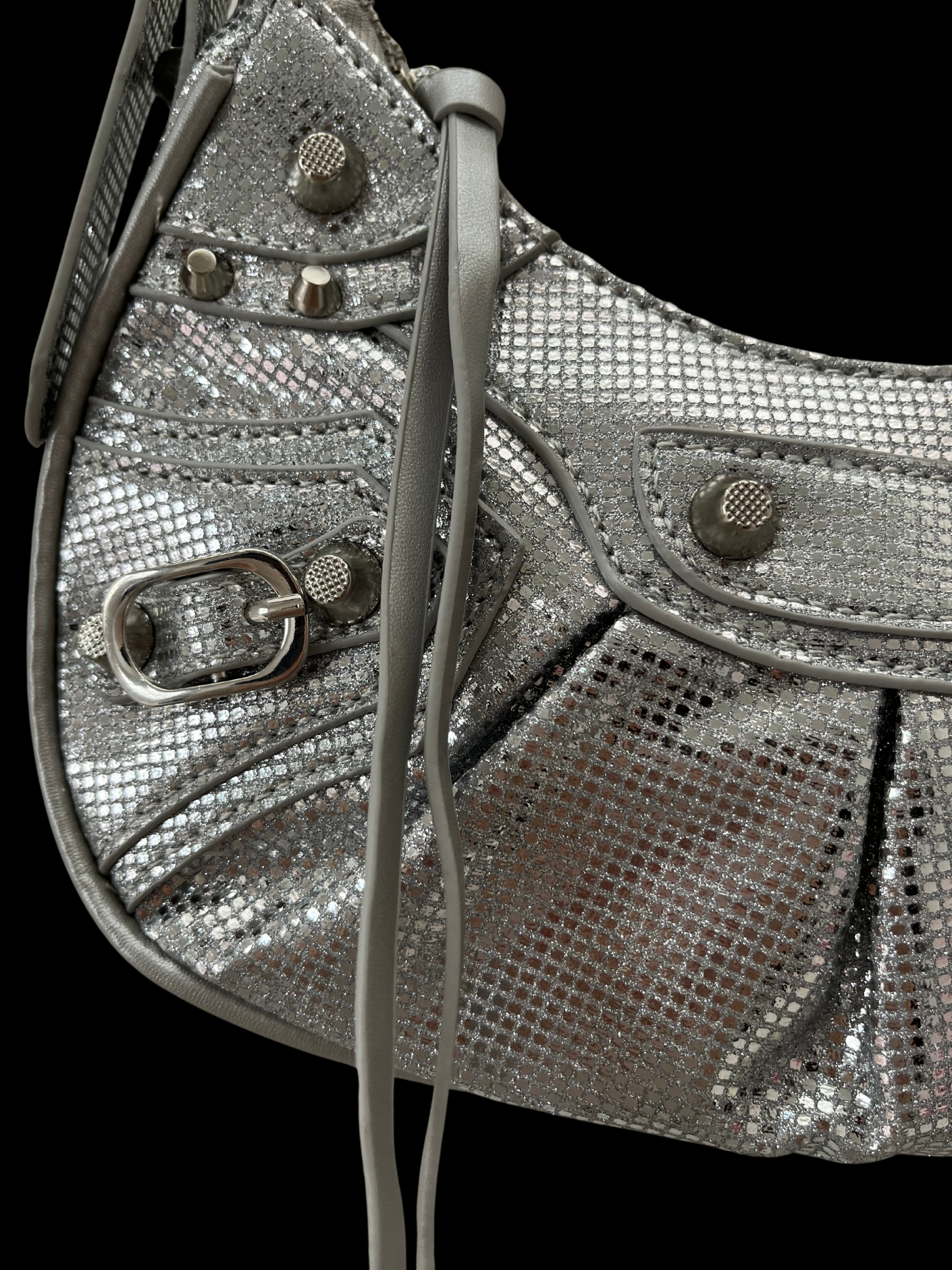 Bolso crossbody brillante