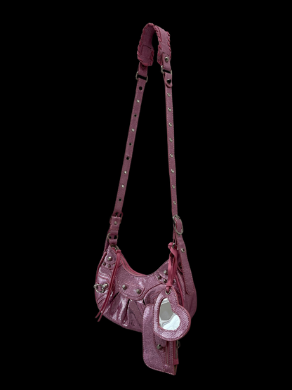 Bolso crossbody brillante