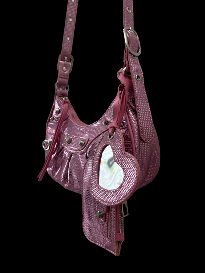 Bolso crossbody brillante
