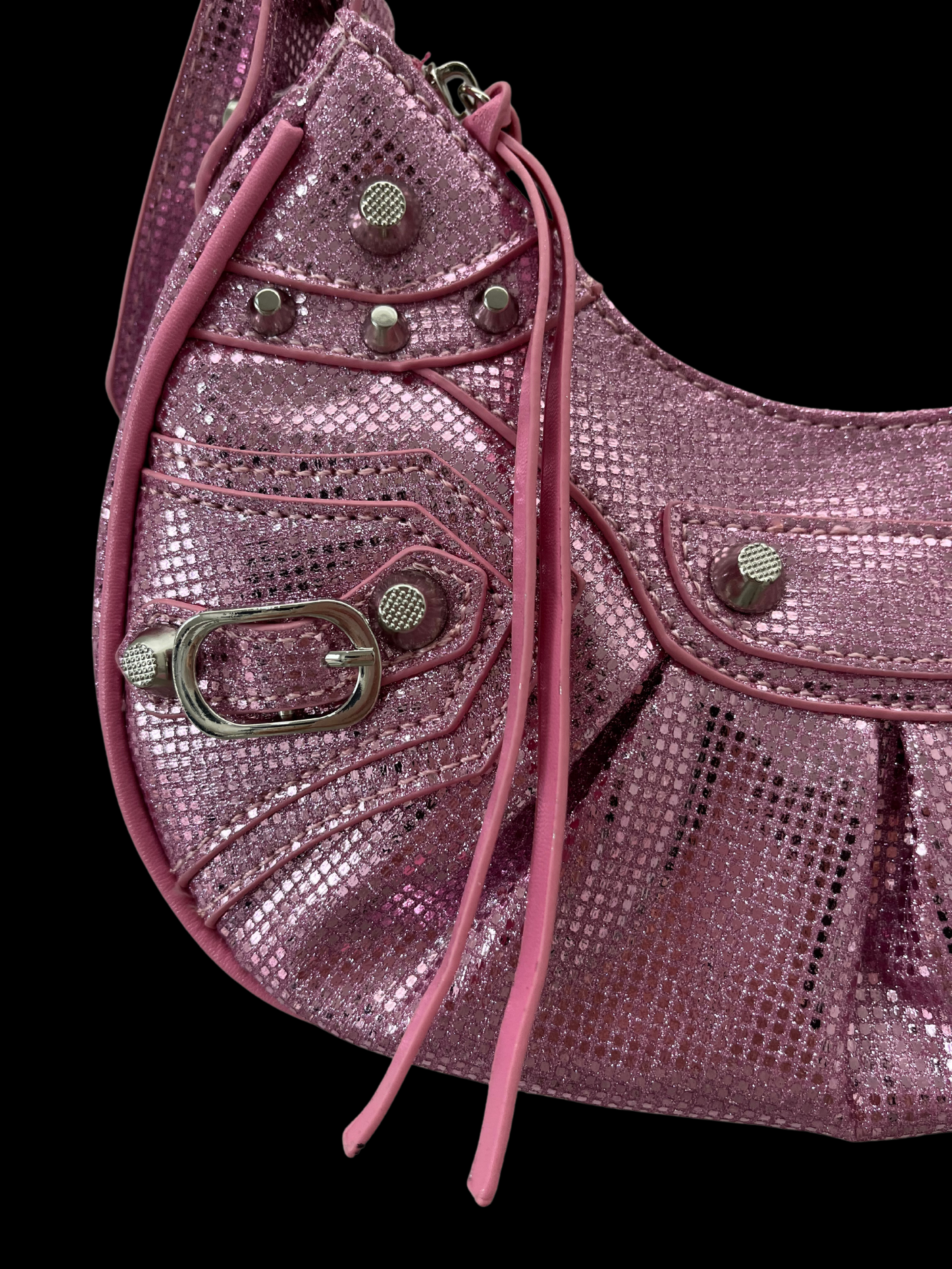 Bolso crossbody brillante