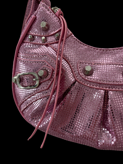Bolso crossbody brillante