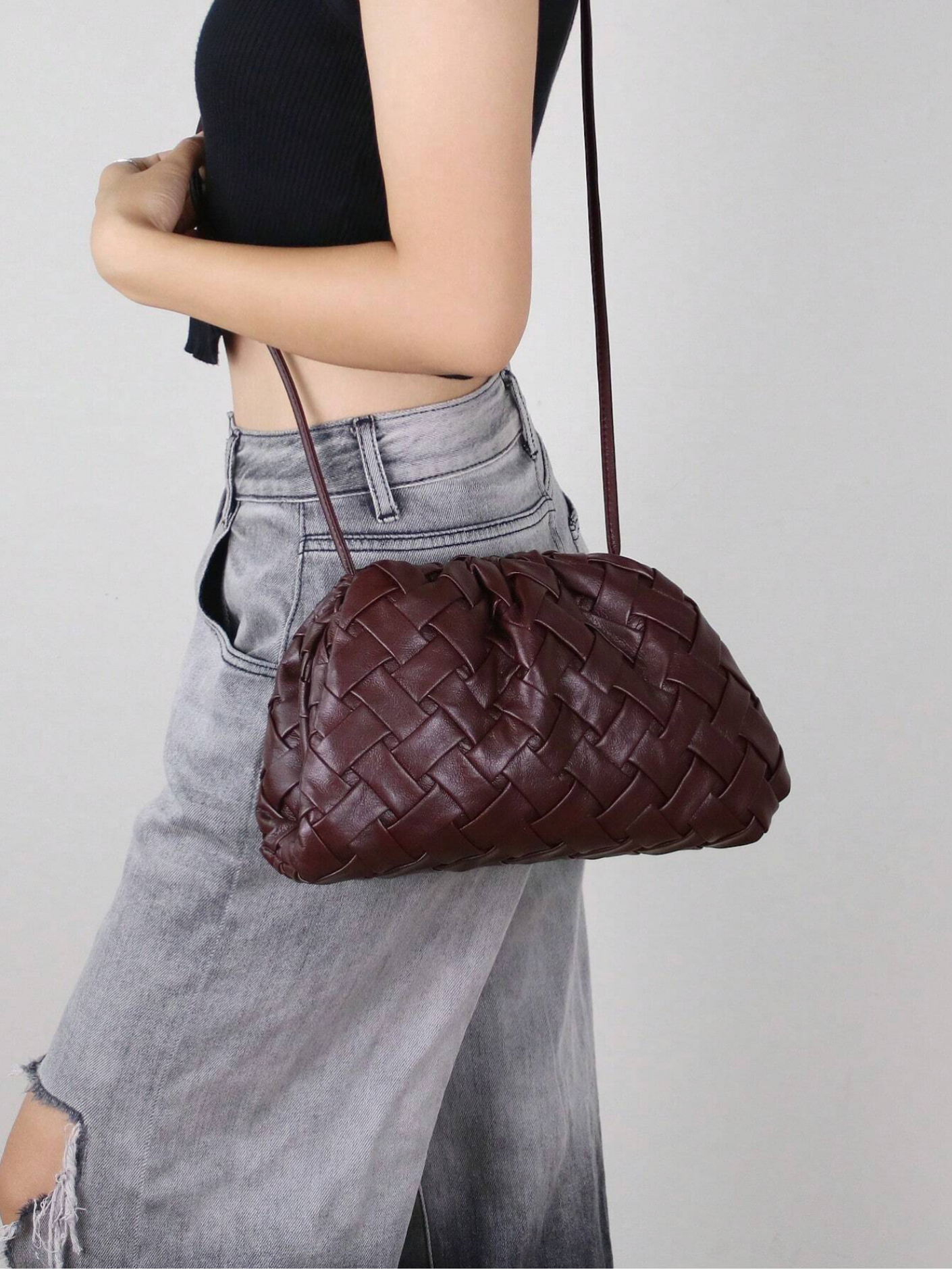 Bolso crossbody tejido