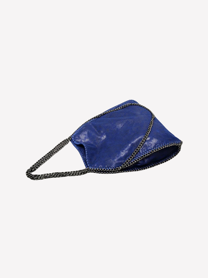 Bolso tote metálico diseño cadena (interior animal print)