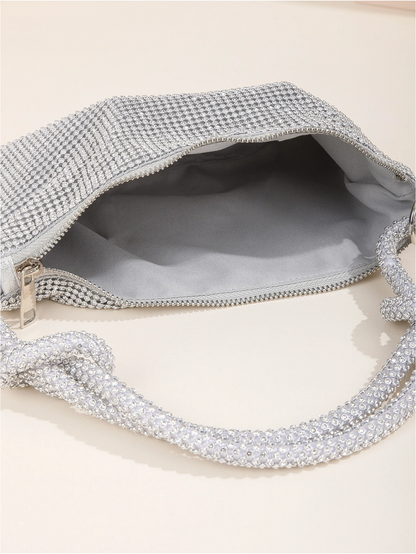 Bolso diamantes nudo