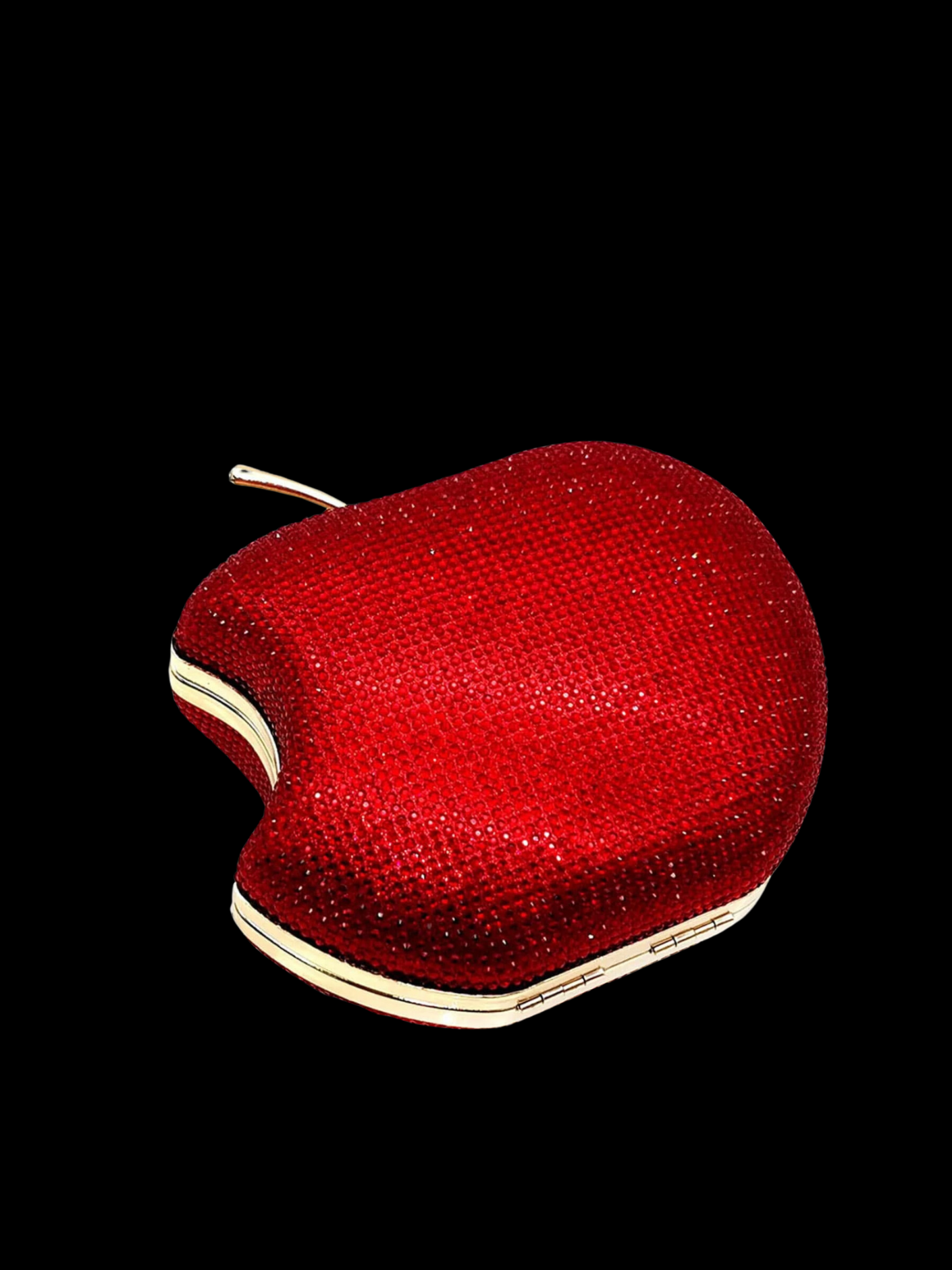 Bolso clutch manzana diamantes