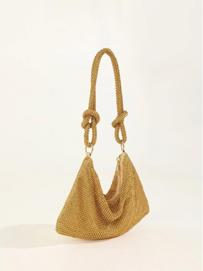 Bolso diamantes nudo
