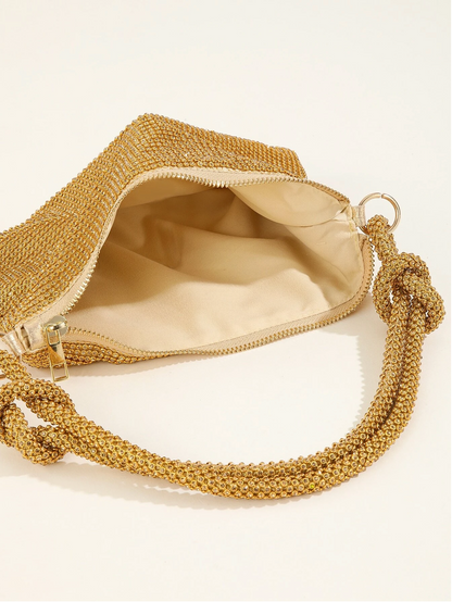 Bolso diamantes nudo