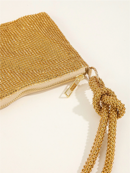 Bolso diamantes nudo