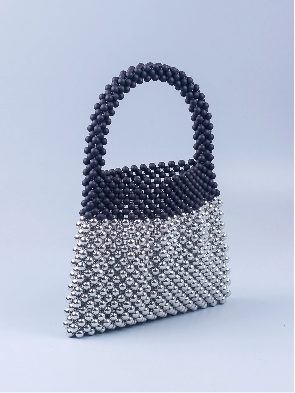 Bolso cuentas bicolor mini