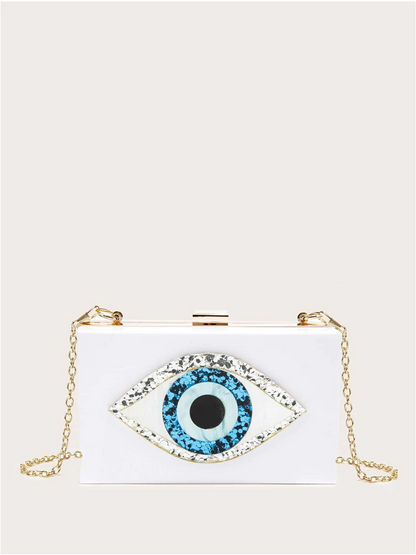 Bolso clutch ojo protector