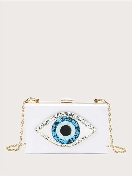Bolso clutch ojo protector