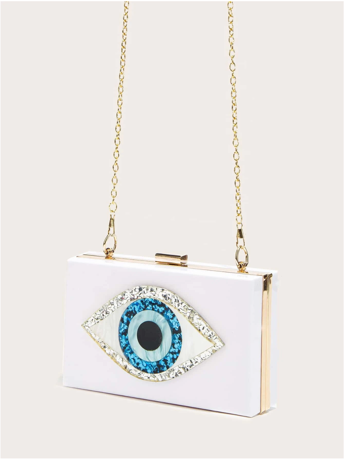 Bolso clutch ojo protector