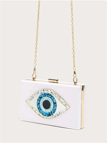 Bolso clutch ojo protector