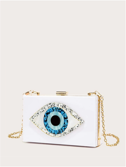 Bolso clutch ojo protector