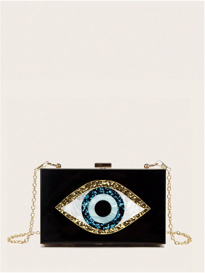 Bolso clutch ojo protector