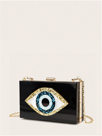 Bolso clutch ojo protector