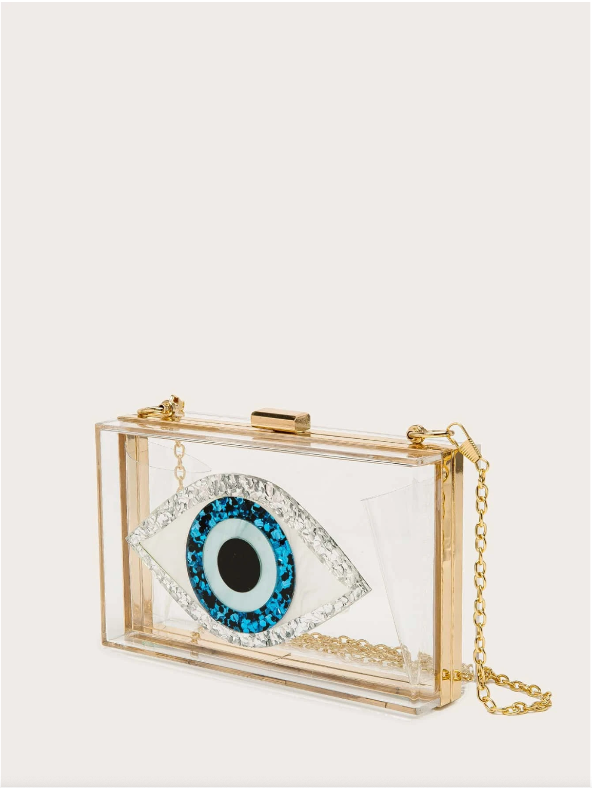 Bolso clutch ojo protector