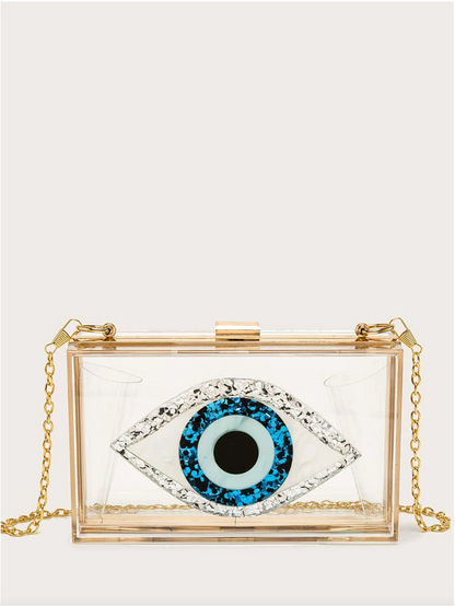 Bolso clutch ojo protector