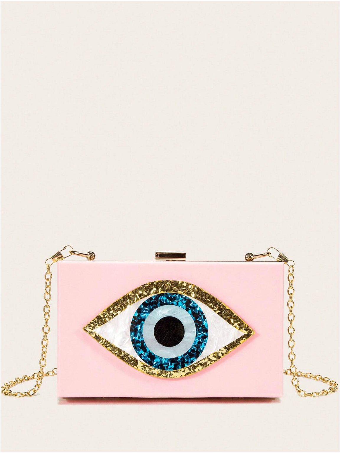 Bolso clutch ojo protector