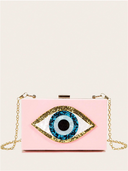 Bolso clutch ojo protector