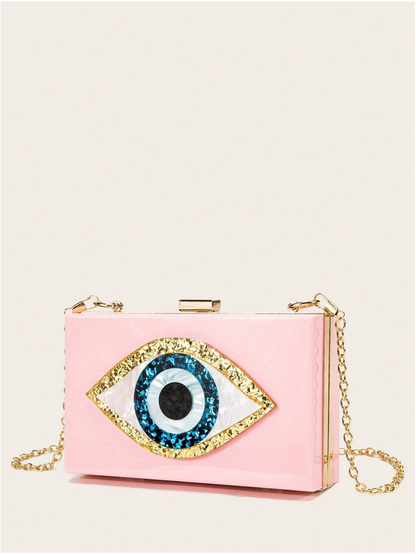 Bolso clutch ojo protector
