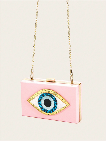 Bolso clutch ojo protector