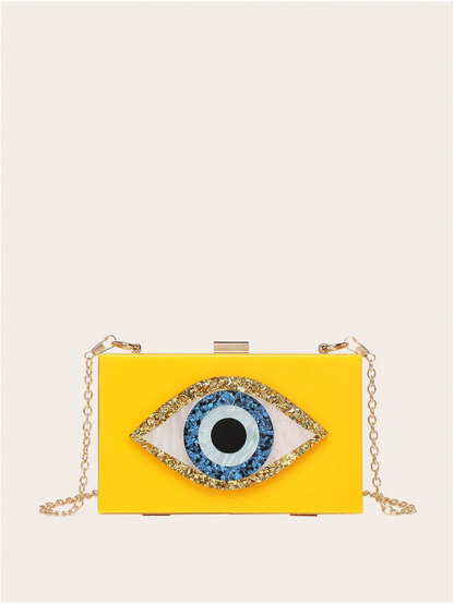 Bolso clutch ojo protector