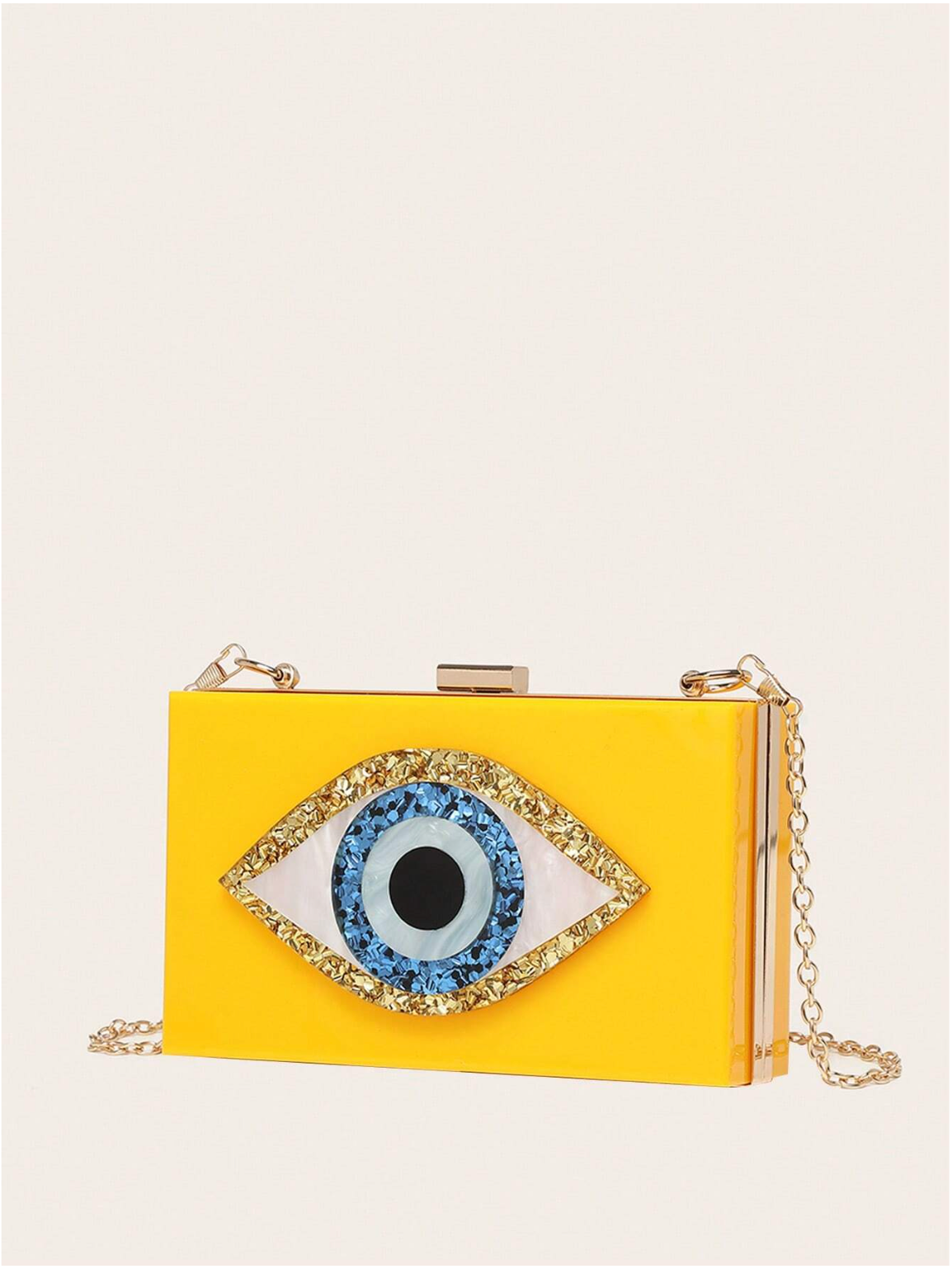 Bolso clutch ojo protector