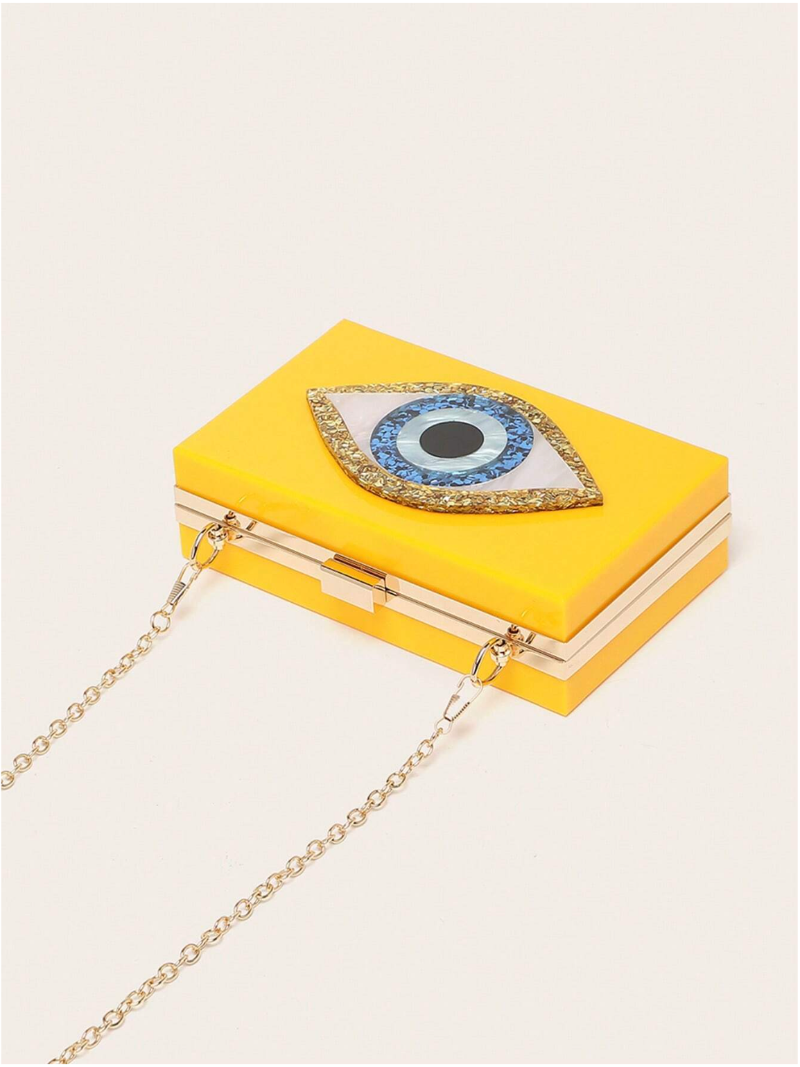 Bolso clutch ojo protector