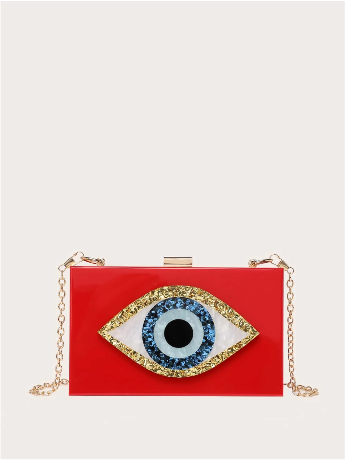 Bolso clutch ojo protector
