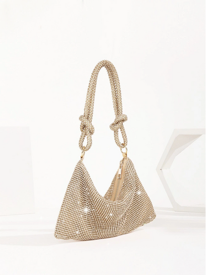 Bolso diamantes nudo