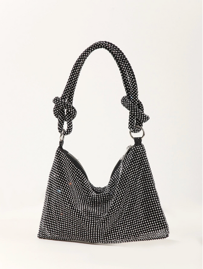 Bolso diamantes nudo