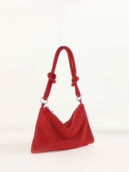 Bolso diamantes nudo