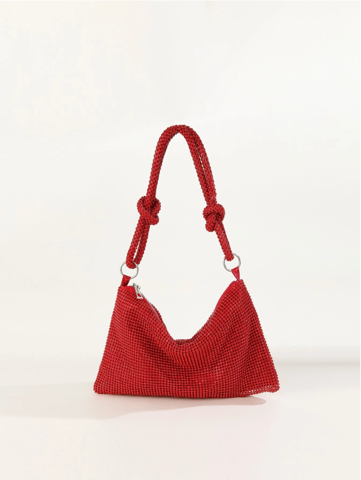 Bolso diamantes nudo