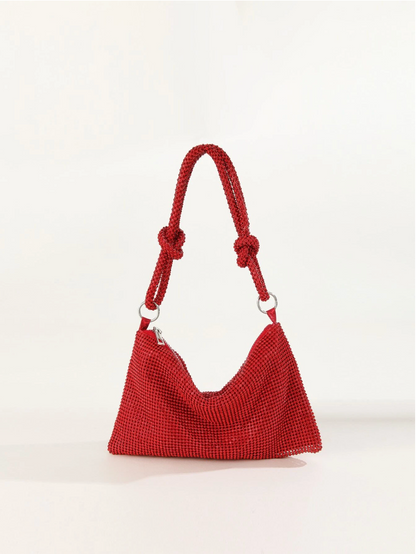 Bolso diamantes nudo