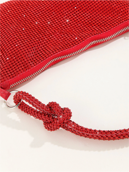 Bolso diamantes nudo