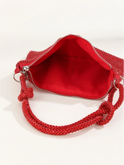 Bolso diamantes nudo