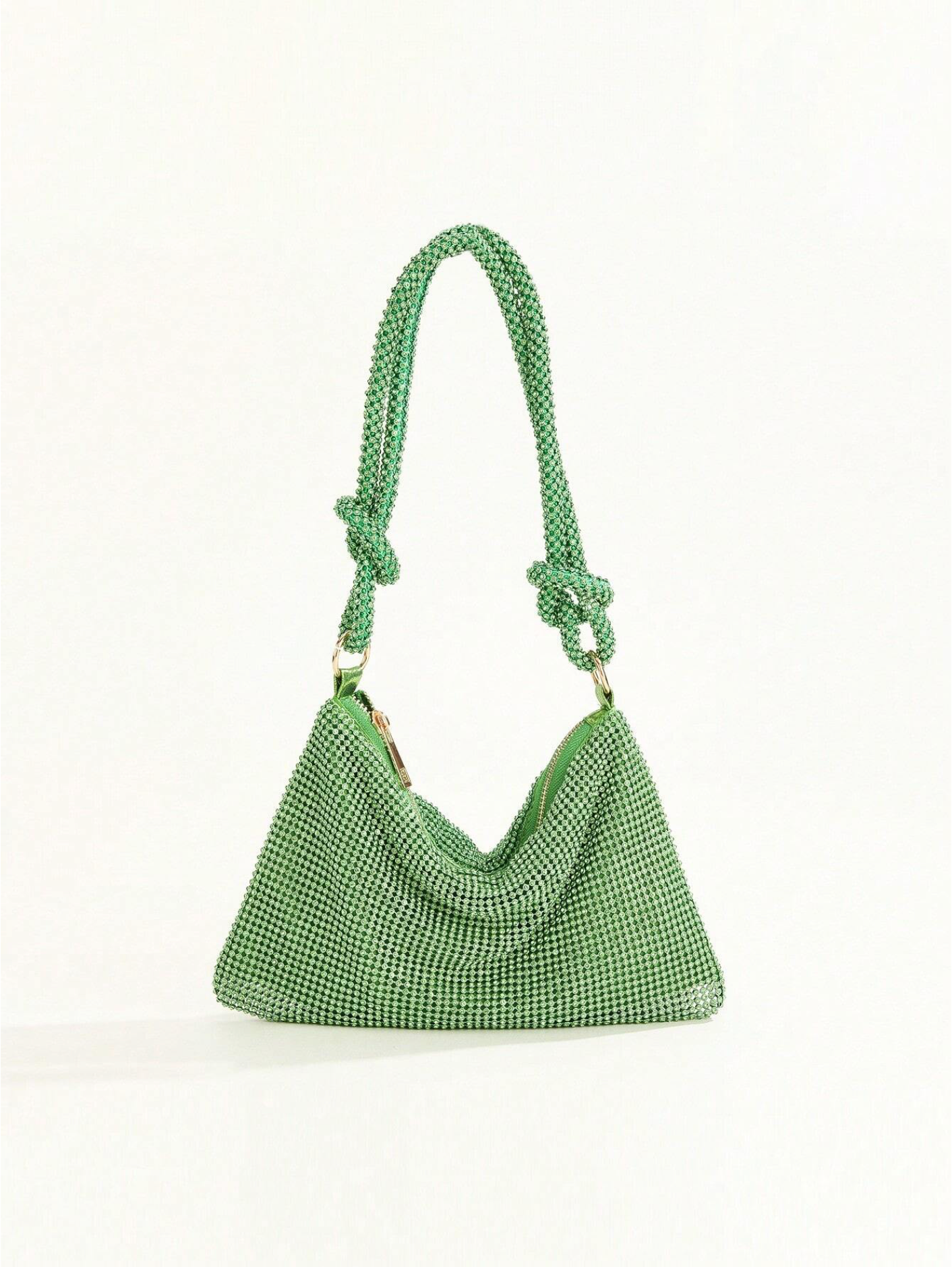 Bolso diamantes nudo