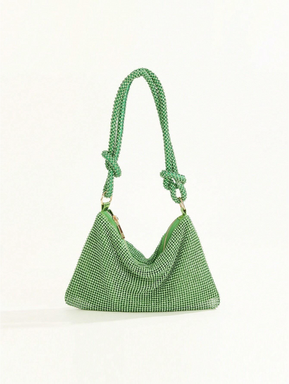 Bolso diamantes nudo