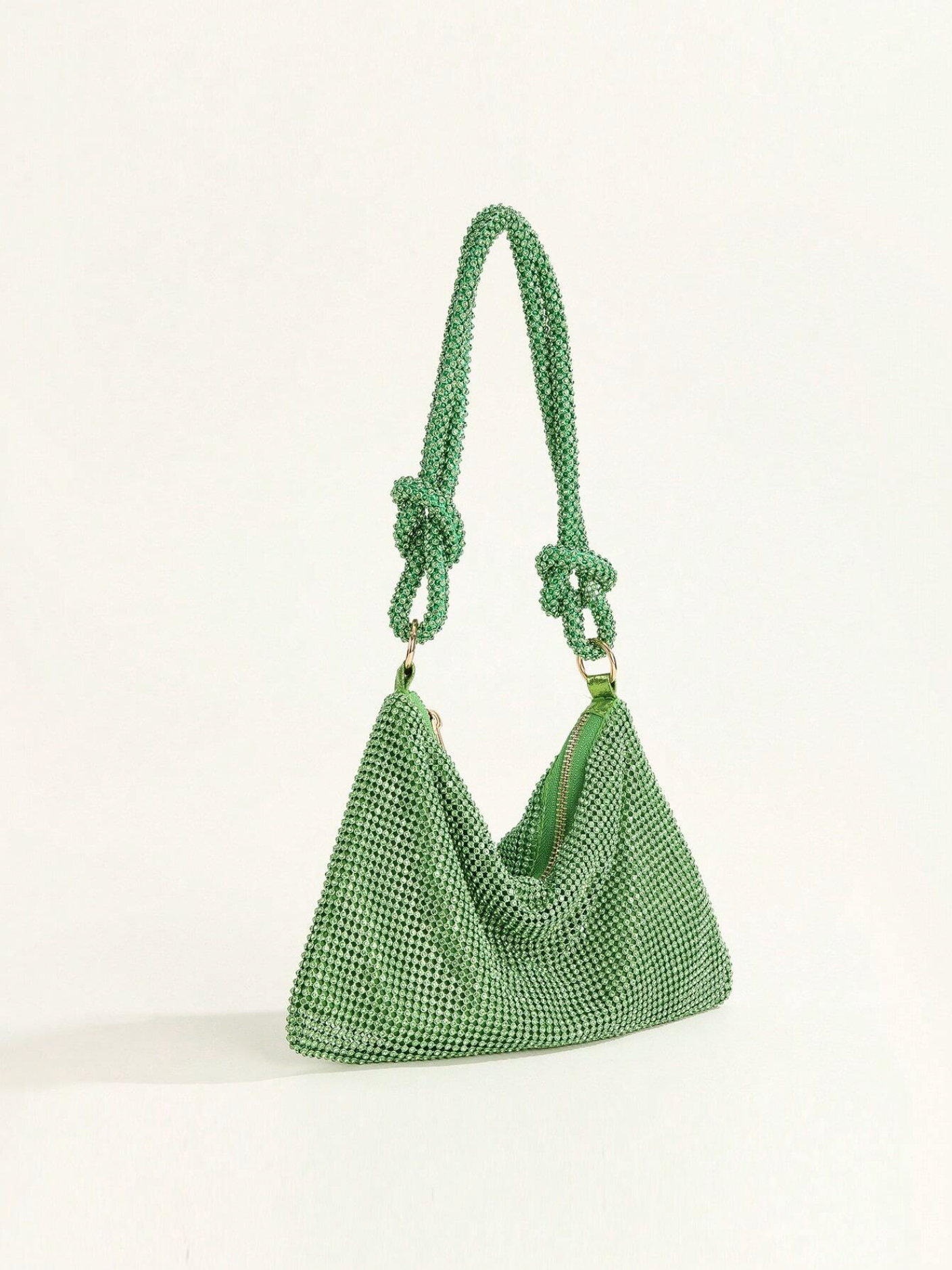 Bolso diamantes nudo