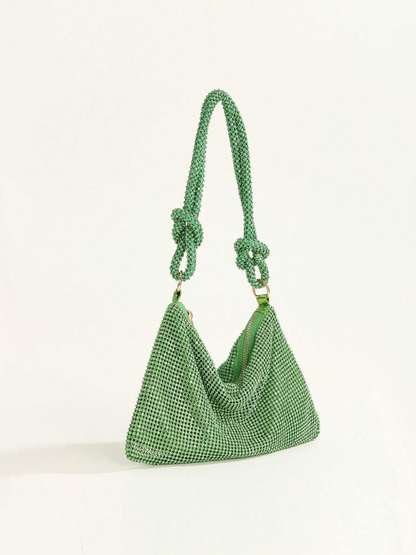 Bolso diamantes nudo