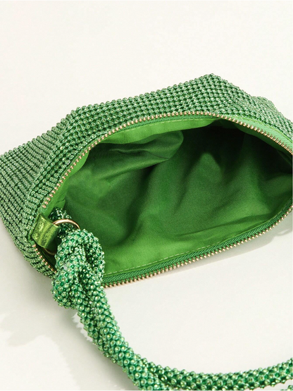 Bolso diamantes nudo