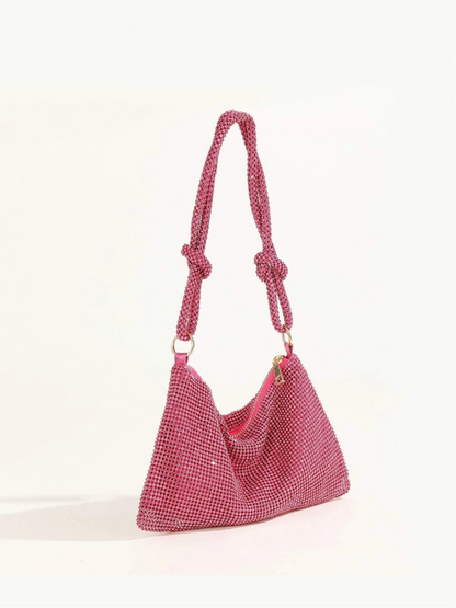 Bolso diamantes nudo
