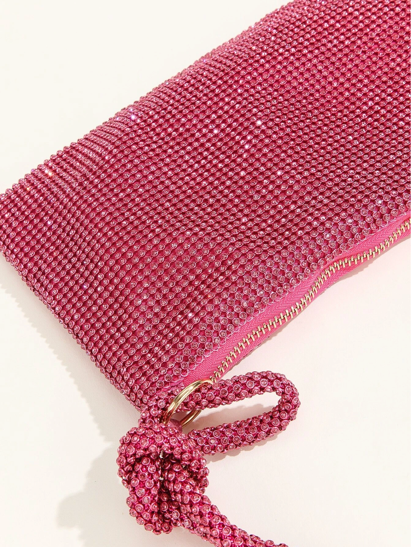 Bolso diamantes nudo