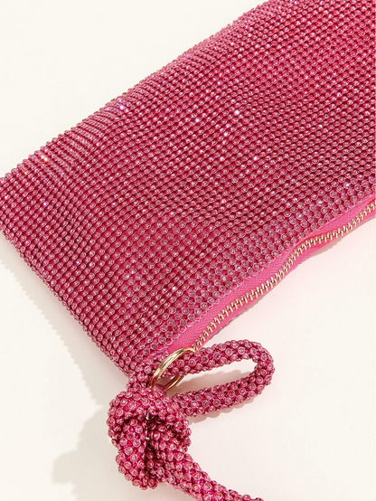 Bolso diamantes nudo