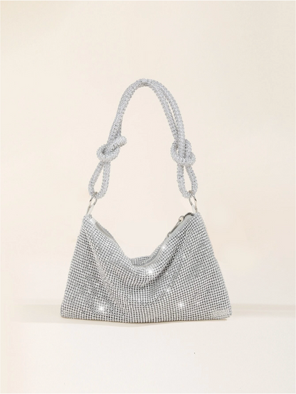 Bolso diamantes nudo